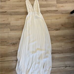 For Love And Lemons Cream Textured Fabric